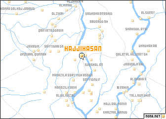 map of Ḩājjī Ḩasan