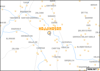 map of Ḩājjī Ḩasan