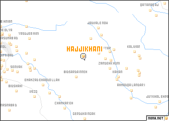 map of Ḩājjīkhānī