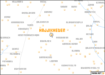 map of Ḩājjī Kheder