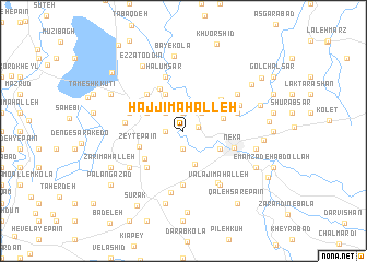 map of Ḩājjī Maḩalleh
