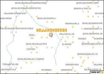 map of Ḩājjī Moḩarram