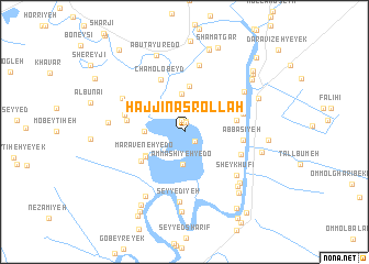 map of Ḩājjī Naşrollāh