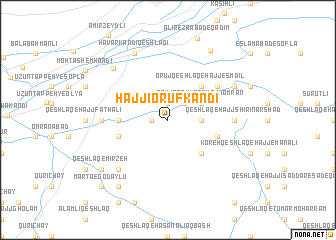 map of Ḩājjī Orūf Kandī