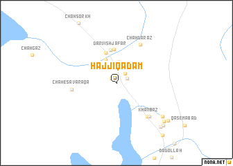map of Ḩājjī Qadam