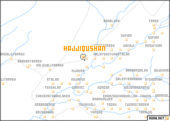 map of Hājjī Qūshan