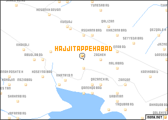 map of Ḩājjī Tappehābād