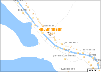 map of Ḩājj Manşūr