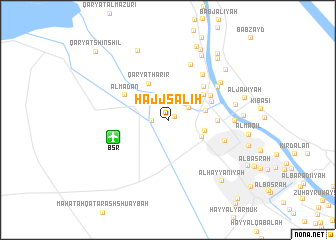map of Ḩājj Şāliḩ