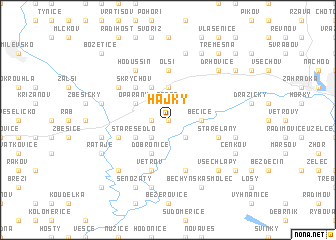 map of Hájky