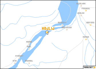 map of Ḩajlīj