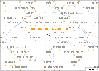 map of Hajnalvölgypusta