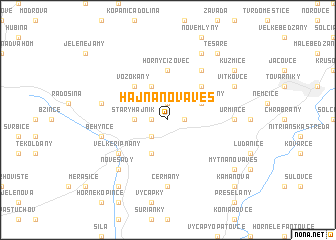 map of Hajná Nová Ves