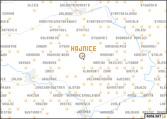 map of Hajnice