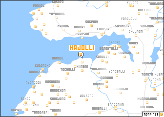 map of Hajŏl-li