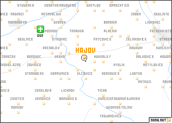 map of Hájov