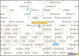 map of Hājrābāri