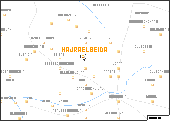 map of Hajra el Beida