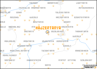 map of Hajzertanya