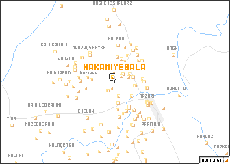 map of Ḩakamī-ye Bālā