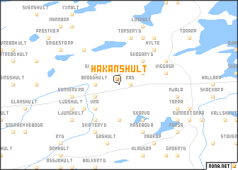 map of Håkanshult