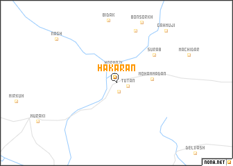 map of Hākarān