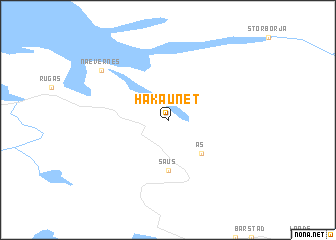 map of Håkaunet