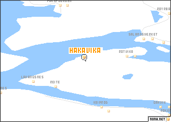 map of Håkavika