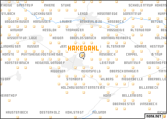 map of Hakedahl