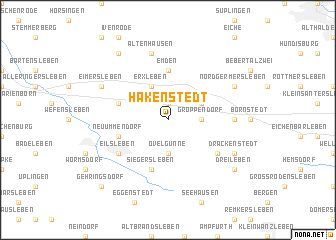 map of Hakenstedt