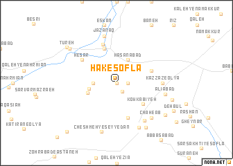 map of Ḩak-e Soflá