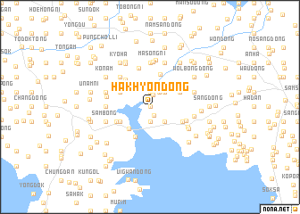 map of Hakhyŏn-dong