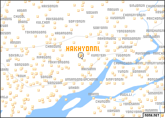 map of Hakhyŏn-ni