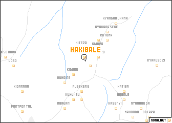 map of Hakibale