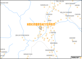 map of Ḩakīm Bāshī-ye Pā\