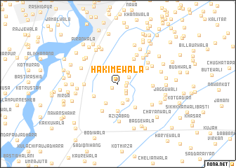 map of Hakimewāla