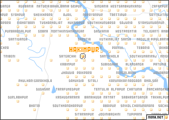 map of Hākimpur