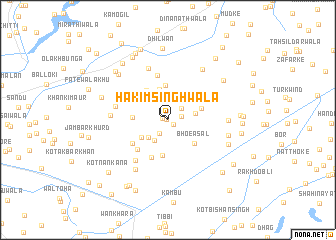 map of Hākim Singhwāla