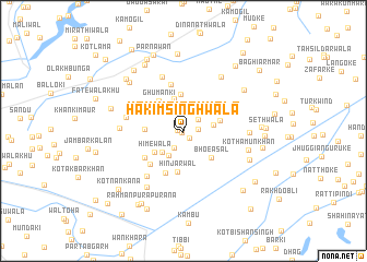 map of Hākim Singhwāla