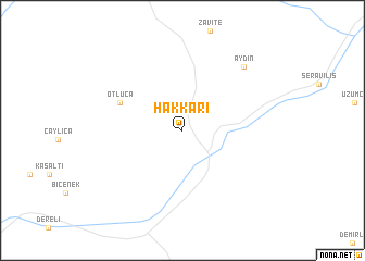 map of Hakkari