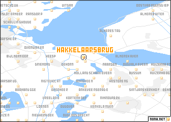 map of Hakkelaarsbrug