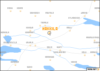 map of Hakkila