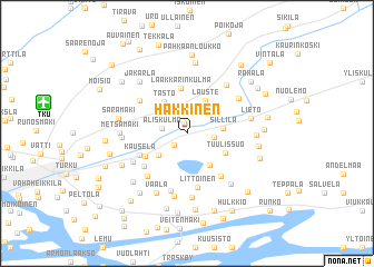 map of Hakkinen