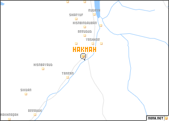 map of Ḩakmah