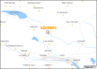 map of Håkmark