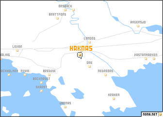 map of Håknäs