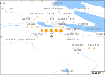 map of Håknorrbo