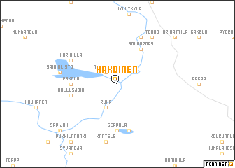 map of Hakoinen