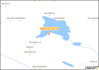 map of Hakoniemi