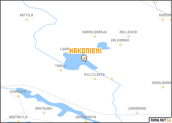 map of Hakoniemi